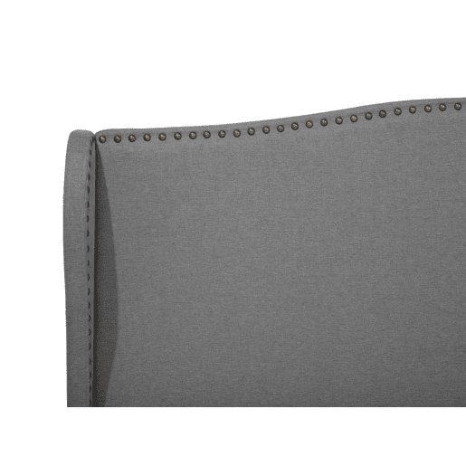 Cama Tecido COLMAR 180 x 200 cm Cinzento Cama Tecido COLMAR 180 x 200 cm Cinzento