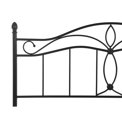 Cama Metal ANTLIA 140 x 200 cm Preto