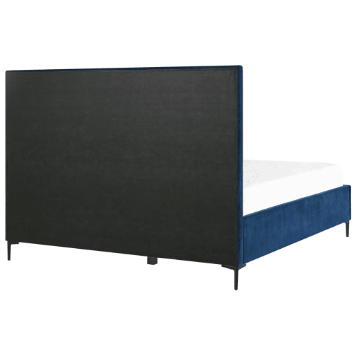 Cama baú Veludo SEZANNE 140 x 200 cm Azul marinho