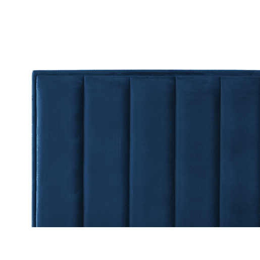 Cama baú Veludo SEZANNE 140 x 200 cm Azul marinho