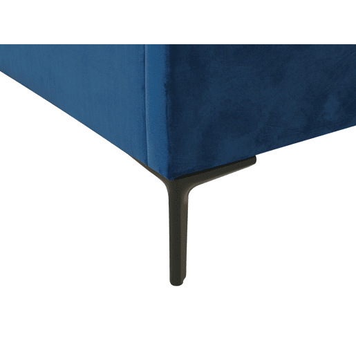 Cama baú Veludo SEZANNE 140 x 200 cm Azul marinho