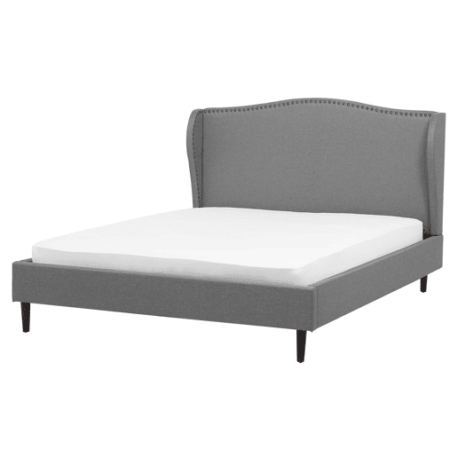 Cama Tecido COLMAR 160 x 200 cm Cinzento