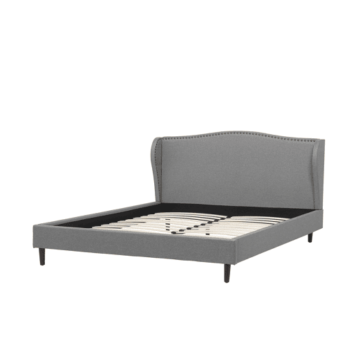 Cama Tecido COLMAR 160 x 200 cm Cinzento
