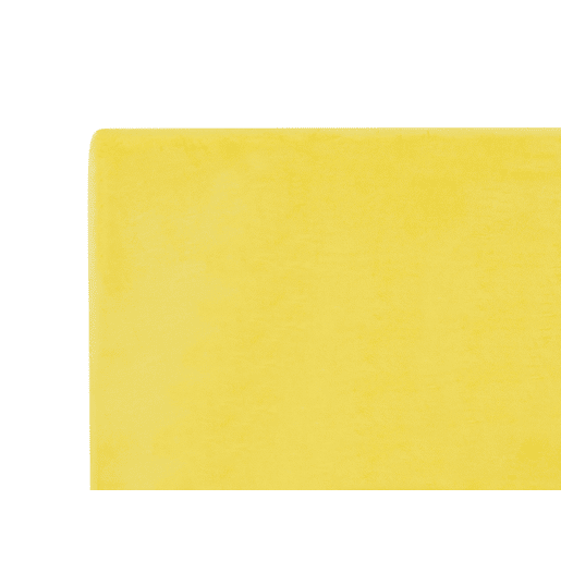 Cama Veludo FITOU 160 x 200 cm Amarelo