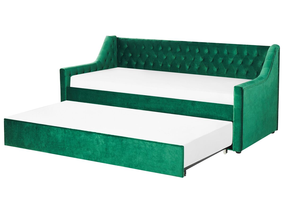 Beliani Cama nido Terciopelo MONTARGIS 91x219