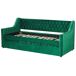 Beliani Cama nido Terciopelo MONTARGIS 91x219 Beliani Cama nido Terciopelo MONTARGIS 91x219 Verde