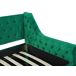 Beliani Cama nido Terciopelo MONTARGIS 91x219 Beliani Cama nido Terciopelo MONTARGIS 91x219 Verde