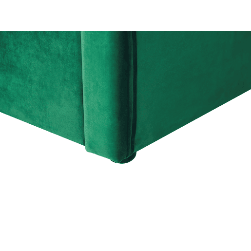Cama gavetão Veludo MONTARGIS 90 x 200 cm Verde esmeralda