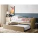 Beliani Cama nido Terciopelo TROYES 99x213 Beliani Cama nido Terciopelo TROYES 99x213 Beige