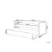 Beliani Cama nido Terciopelo TROYES 99x213 Beliani Cama nido Terciopelo TROYES 99x213 Beige