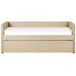 Beliani Cama nido Terciopelo TROYES 99x213 Beliani Cama nido Terciopelo TROYES 99x213 Beige