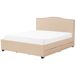 Beliani Cama con cajones Poliéster MONTPELLIER 187x213 Beliani Cama con cajones Poliéster MONTPELLIER 187x213 Beige