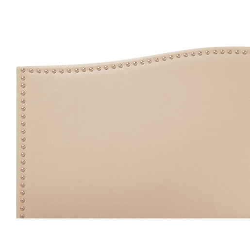 Cama com gavetas de arrumação Tecido MONTPELLIER 180 x 200 cm Creme