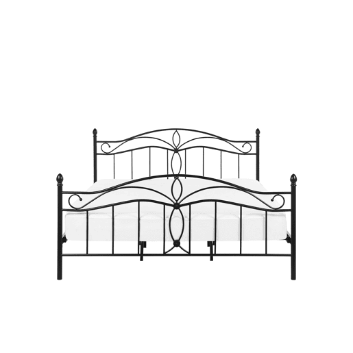 Cama Metal ANTLIA 180 x 200 cm Preto
