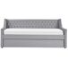 Beliani Cama nido Terciopelo MONTARGIS 91x219 Beliani Cama nido Terciopelo MONTARGIS 91x219 Azul Marino