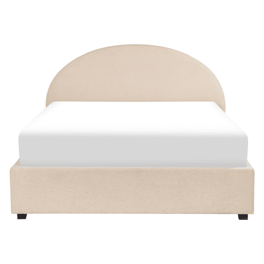 Cama baú Bouclé VAUCLUSE 140 x 200 cm Creme