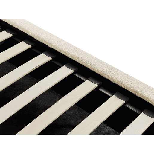 Cama baú Bouclé VAUCLUSE 140 x 200 cm Creme