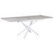 Beliani Mesa de comedor extensible MOIRA Beliani Mesa de comedor extensible MOIRA Blanco
