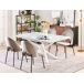Beliani Mesa de comedor extensible MOIRA Beliani Mesa de comedor extensible MOIRA Blanco