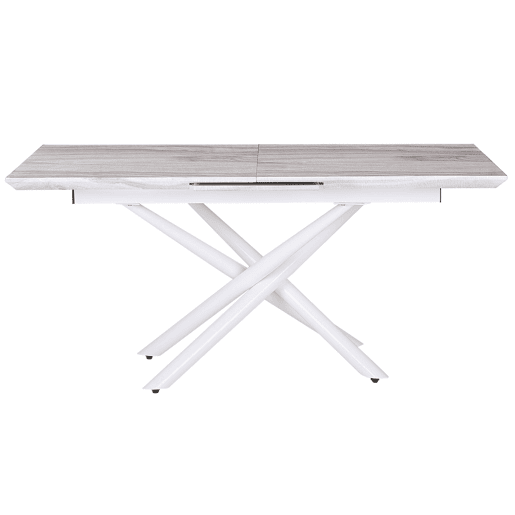 Mesa de jantar extensível MOIRA Branco 160200 cm 90 cm