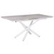 Beliani Mesa de comedor extensible MOIRA Beliani Mesa de comedor extensible MOIRA Blanco