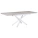 Beliani Mesa de comedor extensible MOIRA Beliani Mesa de comedor extensible MOIRA Blanco