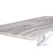 Beliani Mesa de comedor extensible MOIRA Beliani Mesa de comedor extensible MOIRA Blanco
