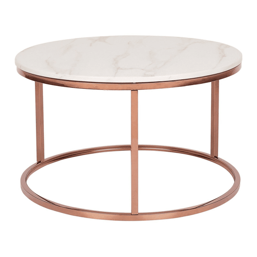 Mesa de centro CORAL Rosa-dourado