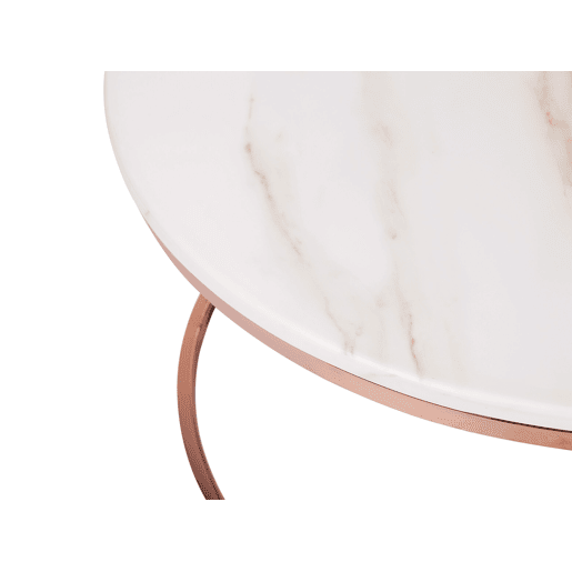 Mesa de centro CORAL Rosa-dourado