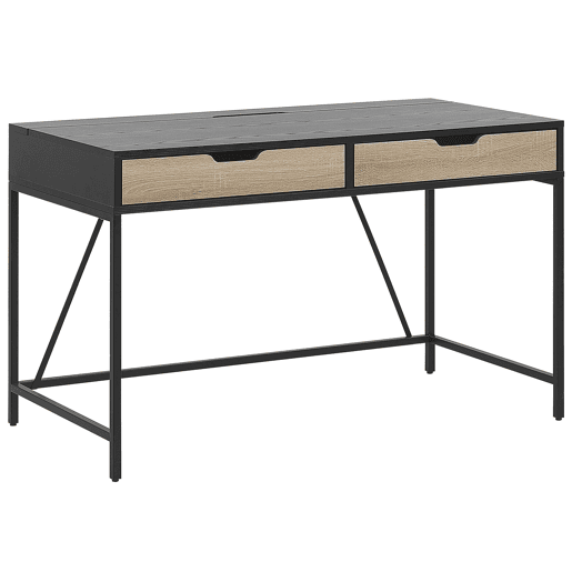 Secretária JENA Preto 120 cm 60 cm com arrumação