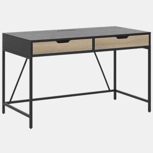 Secretária JENA Preto 120 cm 60 cm com arrumação
