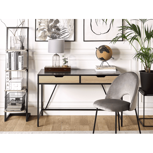 Secretária JENA Preto 120 cm 60 cm com arrumação