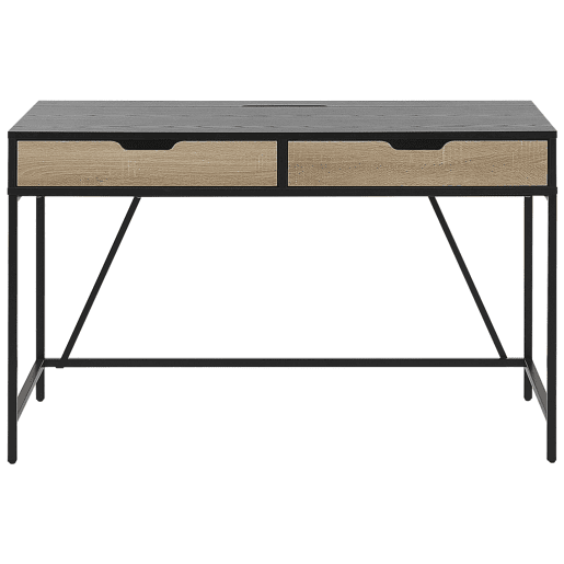Secretária JENA Preto 120 cm 60 cm com arrumação
