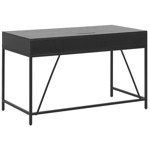 Secretária JENA Preto 120 cm 60 cm com arrumação
