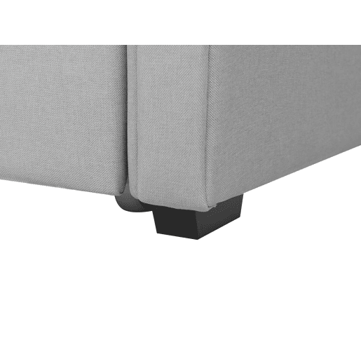 Cama gavetão Tecido LIBOURNE 90 x 200 cm Cinzento claro Cama gavetão Tecido LIBOURNE 90 x 200 cm Cinzento claro