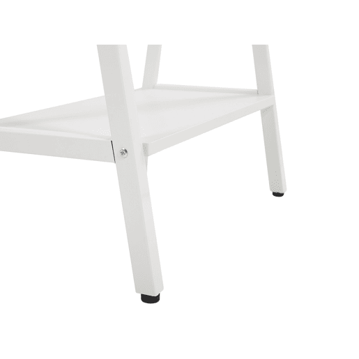Secretária HEBER CastanhoBranco 140 cm 60 cm com arrumação