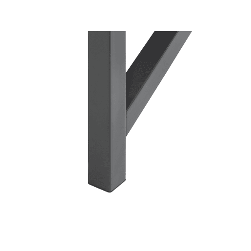 Secretária MORITON Preto 117 cm 57 cm com arrumação