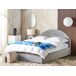Beliani Cama con almacenaje Terciopelo VAUCLUSE 174x214 Beliani Cama con almacenaje Terciopelo VAUCLUSE 174x214 Gris Claro