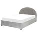 Beliani Cama con almacenaje Terciopelo VAUCLUSE 174x214 Beliani Cama con almacenaje Terciopelo VAUCLUSE 174x214 Gris Claro