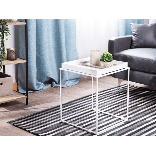 Mesa de apoio SAXON Metal Branco