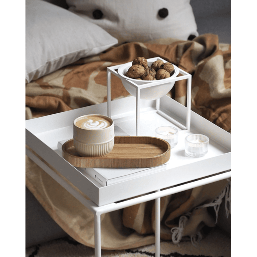 Mesa de apoio SAXON Metal Branco