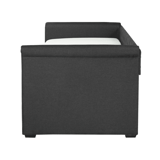 Cama gavetão Tecido LIBOURNE 80 x 200 cm Cinzento escuro