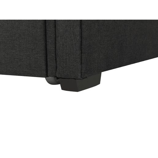 Cama gavetão Tecido LIBOURNE 80 x 200 cm Cinzento escuro
