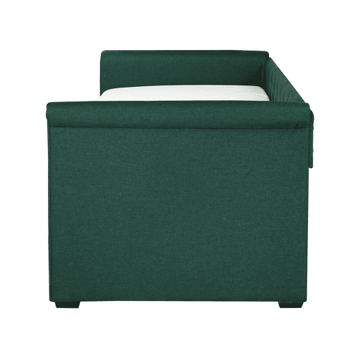 Cama gavetão Tecido LIBOURNE 80 x 200 cm Verde escuro