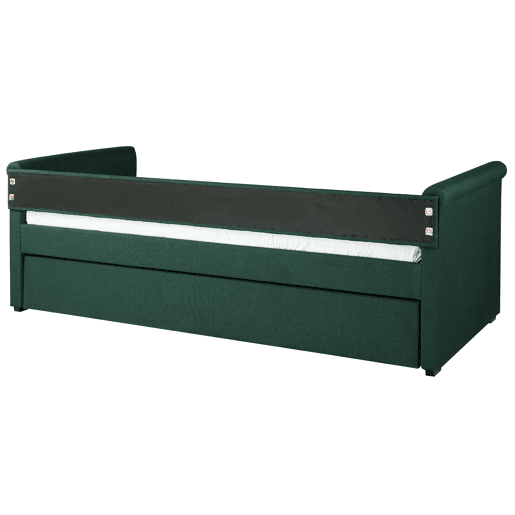 Cama gavetão Tecido LIBOURNE 80 x 200 cm Verde escuro