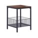 Beliani Mesa auxiliar KENNER 40x40 Beliani Mesa auxiliar KENNER 40x40 Negro