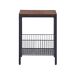 Beliani Mesa auxiliar KENNER 40x40 Beliani Mesa auxiliar KENNER 40x40 Negro