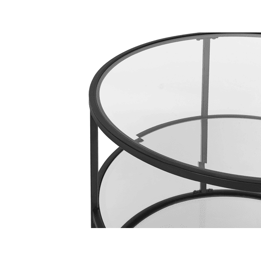 Mesa de centro BIRNEY Vidro de segurança (temperado) Preto Mesa de centro BIRNEY Vidro de segurança (temperado) Preto