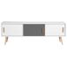 Beliani Mueble TV INDIANA 160 Beliani Mueble TV INDIANA 160 Blanco