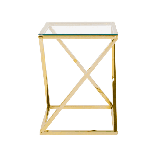 Mesa de apoio BEVERLY Vidro Dourado Mesa de apoio BEVERLY Vidro Dourado
